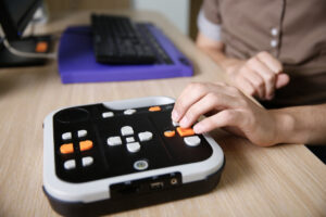 Audio book player for visually impaired