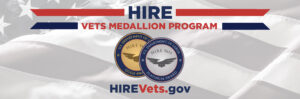 HIRE Vets Medallion Banner